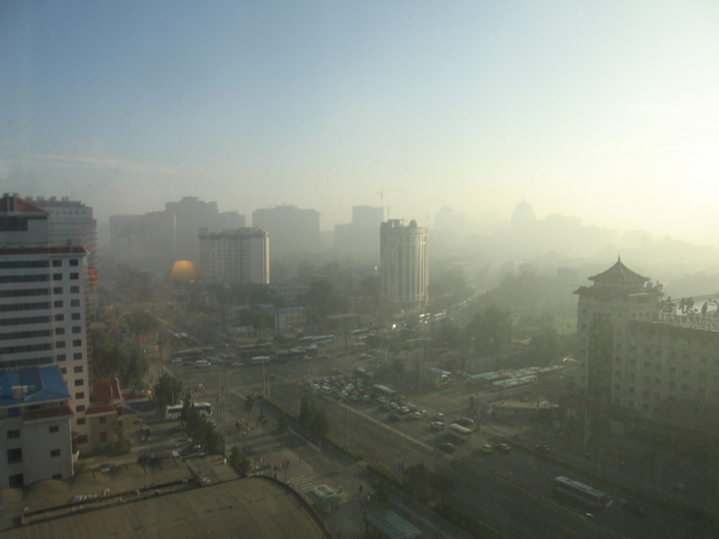 Beijing, China on a smoggy day