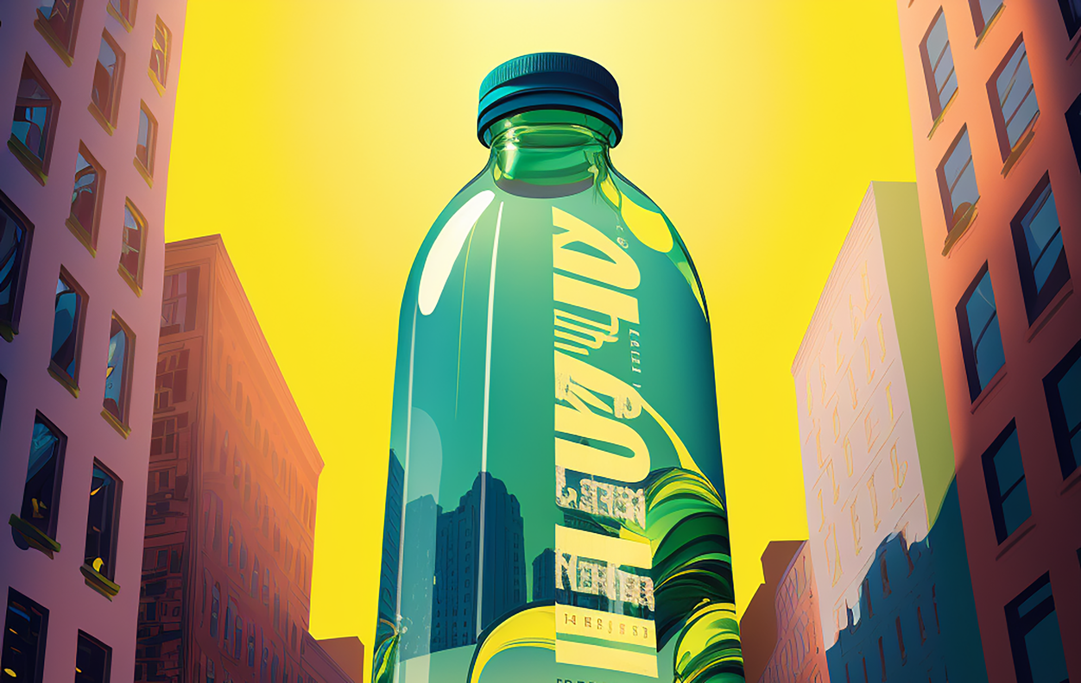 100% Greenwash. PET-Flessen nooit "100 procent" recycleerbaar of gerecycleerd