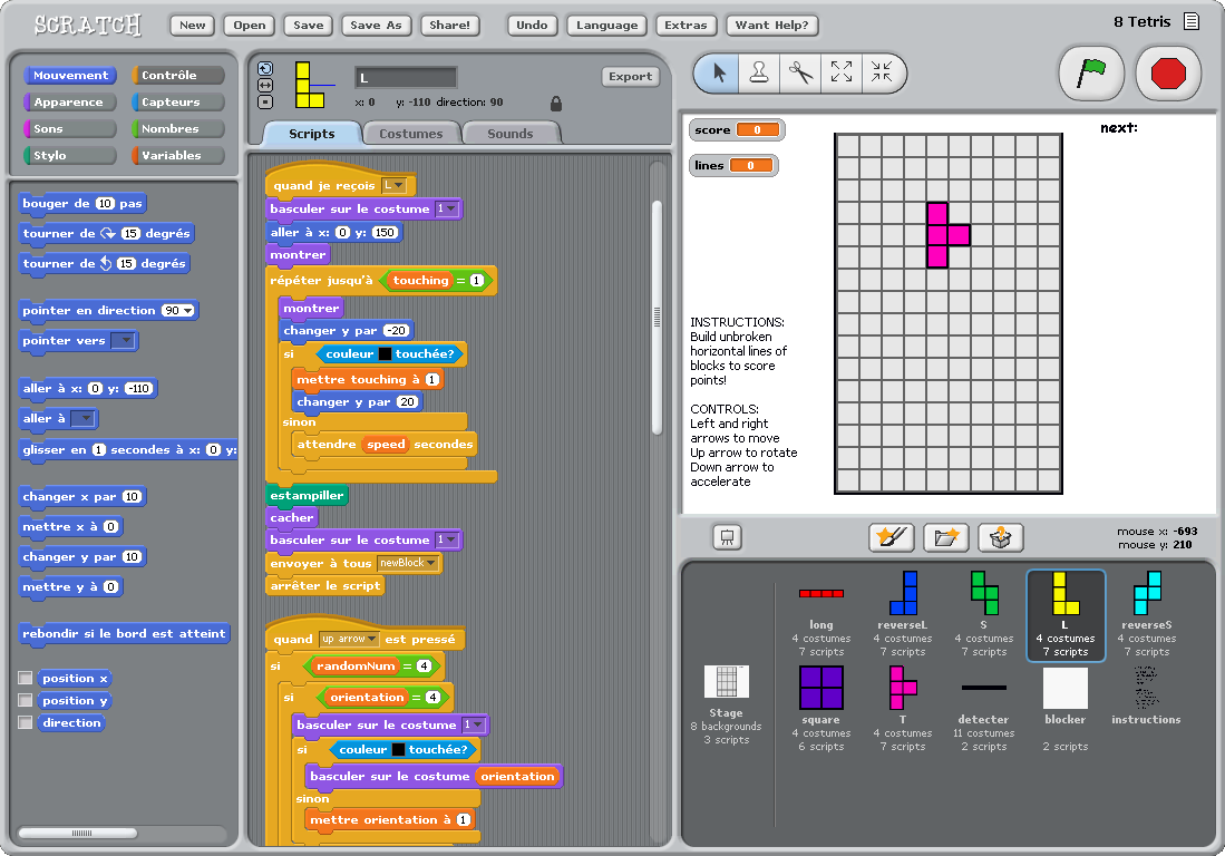 een screenshot van scratch